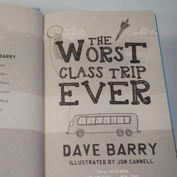 The Worst Class Trip Ever By Dave Barry 2015 Hardcover Disney Books 1st Edition - Picture 4 of 8